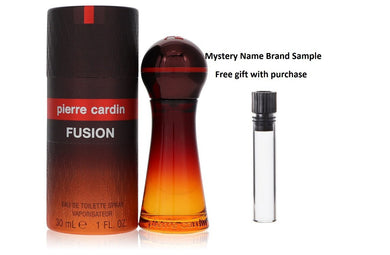 Pierre Cardin Fusion by Pierre Cardin Eau De Toilette Spray 1 oz And a Mystery Name brand sample vile
