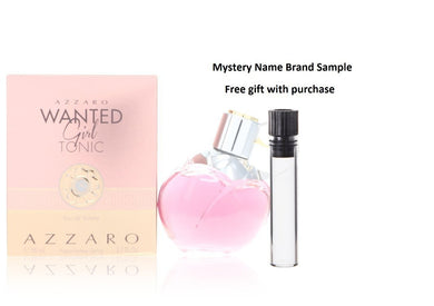 Azzaro Wanted Girl Tonic by Azzaro Eau De Toilette Spray 2.7 oz And a Mystery Name brand sample vile