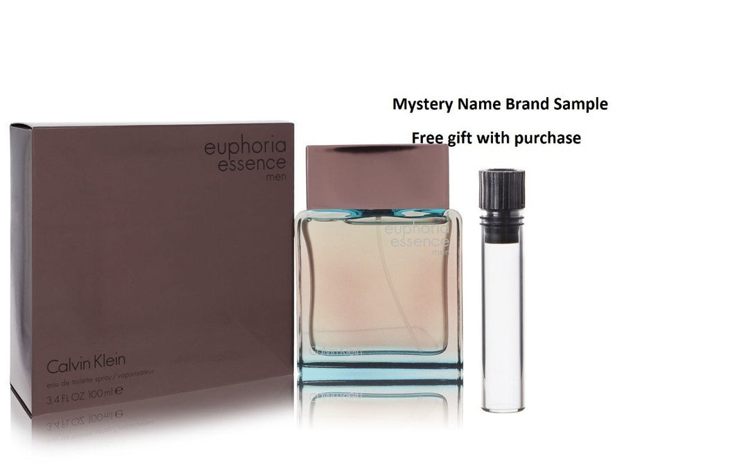 Euphoria Essence by Calvin Klein Eau De Toilette Spray 3.4 oz And a Mystery Name brand sample vile
