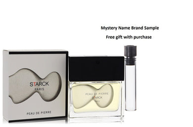 Peau De Pierre by Starck Paris Eau De Toilette Spray 1.35 oz And a Mystery Name brand sample vile
