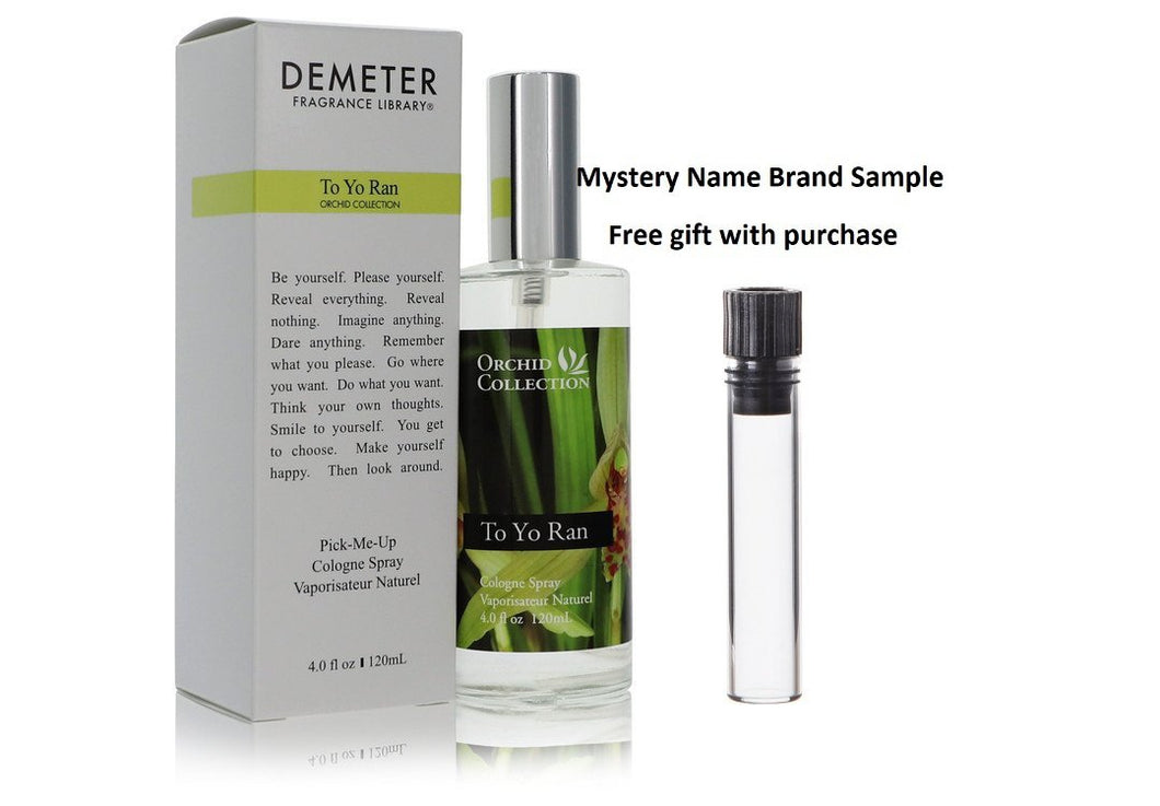 Demeter To Yo Ran Orchid by Demeter Cologne Spray (Unisex) 4 oz And a Mystery Name brand sample vile