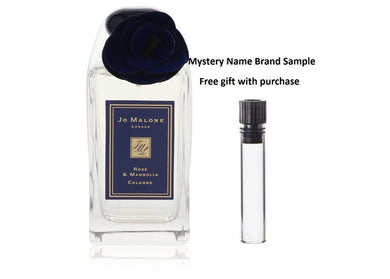 Jo Malone Rose & Magnolia by Jo Malone Cologne Spray (Unisex Unboxed) 3.4 oz And a Mystery Name brand sample vile