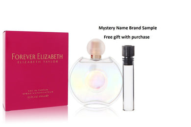 Forever Elizabeth by Elizabeth Taylor Eau De Parfum Spray 3.3 oz And a Mystery Name brand sample vile