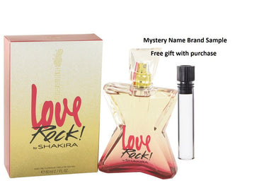 Shakira Love Rock! by Shakira Eau De Toilette Spray 2.7 oz And a Mystery Name brand sample vile