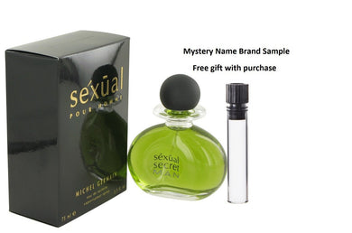 Sexual by Michel Germain Eau De Toilette Spray 2.5 oz And a Mystery Name brand sample vile