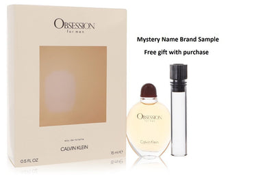 OBSESSION by Calvin Klein Eau De Toilette .5 oz And a Mystery Name brand sample vile