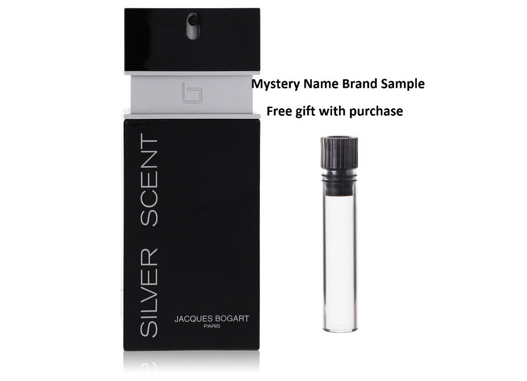 Silver Scent by Jacques Bogart Eau De Toilette Spray (Tester) 3.4 oz And a Mystery Name brand sample vile