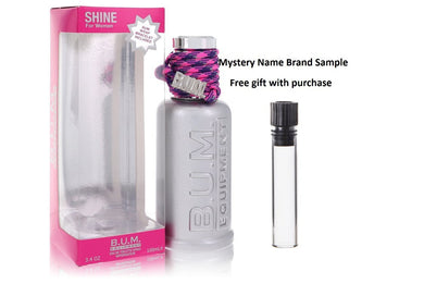 BUM Shine by BUM Equipment Eau De Toilette Spray 3.4 oz And a Mystery Name brand sample vile