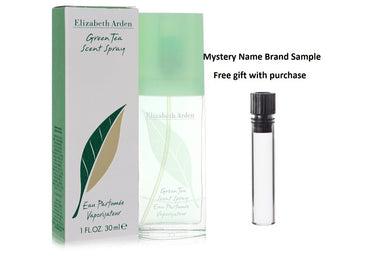 GREEN TEA by Elizabeth Arden Eau De Parfum Spray 1 oz And a Mystery Name brand sample vile