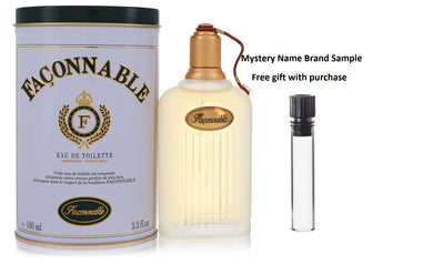 FACONNABLE by Faconnable Eau De Toilette Spray 3.4 oz And a Mystery Name brand sample vile
