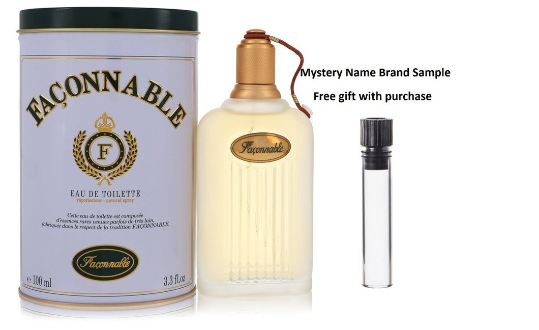 FACONNABLE by Faconnable Eau De Toilette Spray 3.4 oz And a Mystery Name brand sample vile