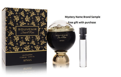 Souvenir Desert Rose by Afnan Eau De Parfum Spray 3.4 oz And a Mystery Name brand sample vile