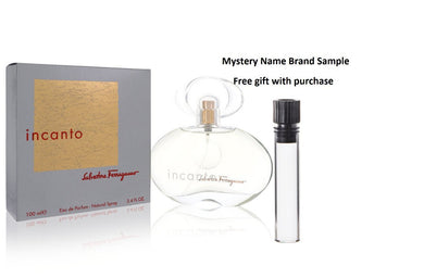 Incanto by Salvatore Ferragamo Eau De Parfum Spray 3.4 oz And a Mystery Name brand sample vile