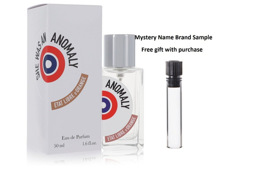 She Was an Anomaly by Etat Libre D'orange Eau De Parfum Spray (Unisex) 1.6 oz And a Mystery Name brand sample vile