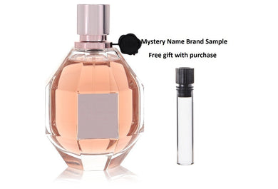 Flowerbomb by Viktor & Rolf Eau De Parfum Spray (Tester) 3.4 oz And a Mystery Name brand sample vile