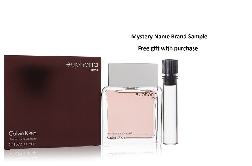 Euphoria by Calvin Klein After Shave 3.4 oz And a Mystery Name brand sample vile