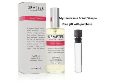 Demeter Exotic Tuberose by Demeter Cologne Spray (Unisex) 4 oz And a Mystery Name brand sample vile