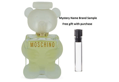 Moschino Toy 2 by Moschino Eau De Parfum Spray (Tester) 3.4 oz  And a Mystery Name brand sample vile