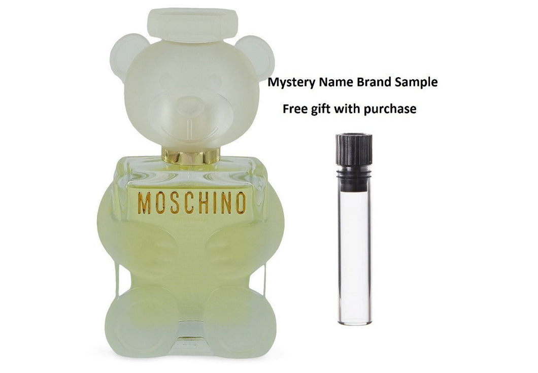 Moschino Toy 2 by Moschino Eau De Parfum Spray (Tester) 3.4 oz  And a Mystery Name brand sample vile