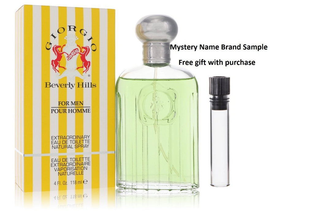GIORGIO by Giorgio Beverly Hills Eau De Toilette Spray 4 oz And a Mystery Name brand sample vile