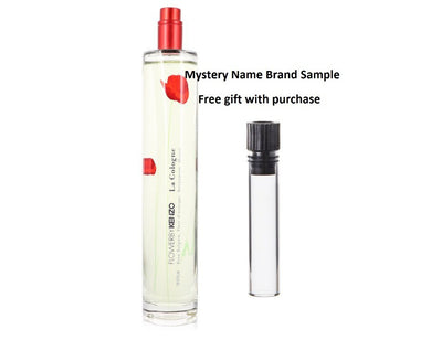 Kenzo Flower La Cologne by Kenzo Eau De Toilette Spray (Tester) 3 oz And a Mystery Name brand sample vile