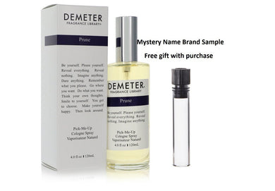 Demeter Prune by Demeter Cologne Spray (Unisex) 4 oz And a Mystery Name brand sample vile