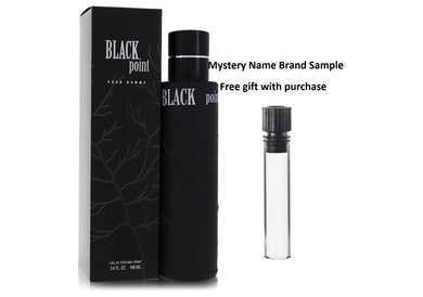 Black Point by YZY Perfume Eau De Parfum Spray 3.4 oz And a Mystery Name brand sample vile