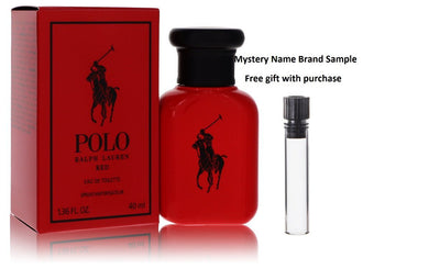Polo Red by Ralph Lauren Eau De Toilette Spray 1.3 oz And a Mystery Name brand sample vile