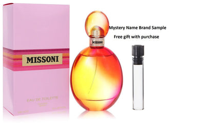 Missoni by Missoni Eau De Toilette Spray 3.4 oz And a Mystery Name brand sample vile