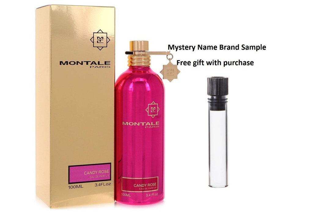 Montale Candy Rose by Montale Eau De Parfum Spray 3.4 oz And a Mystery Name brand sample vile