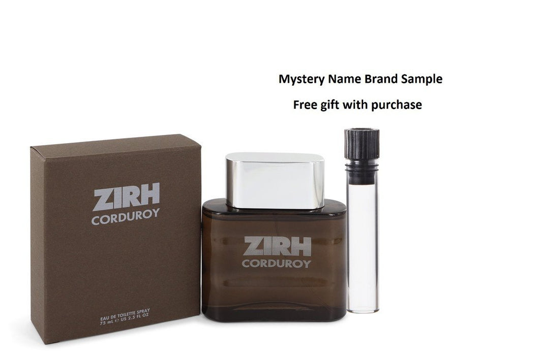 Corduroy by Zirh International Eau De Toilette Spray 2.5 oz And a Mystery Name brand sample vile