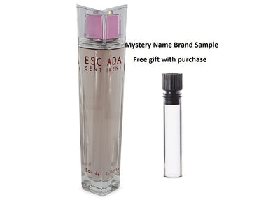 ESCADA SENTIMENT by Escada Eau De Toilette Spray (Tester) 2.5 oz And a Mystery Name brand sample vile