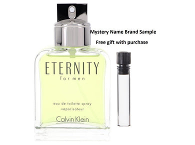 ETERNITY by Calvin Klein Eau De Toilette Spray (Tester) 3.4 oz And a Mystery Name brand sample vile