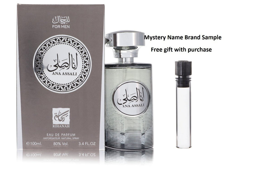 Ana Assali by Rihanah Eau De Parfum Spray (Unisex) 3.4 oz And a Mystery Name brand sample vile