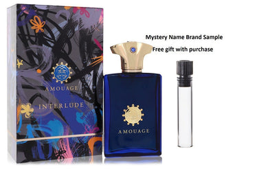 Amouage Interlude by Amouage Eau De Parfum Spray 3.4 oz And a Mystery Name brand sample vile