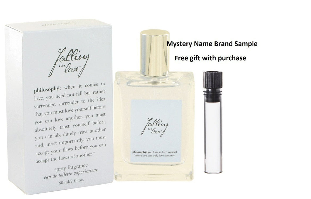 Falling In Love by Philosophy Eau De Toilette Spray 2 oz And a Mystery Name brand sample vile