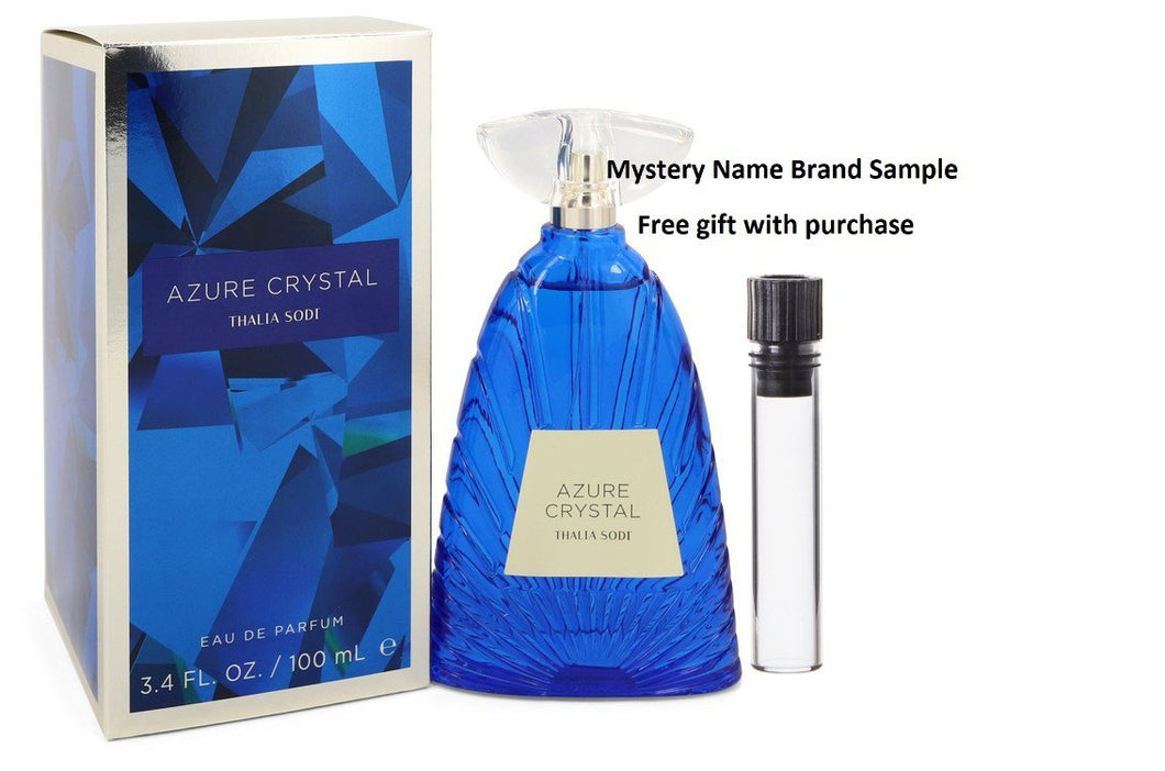 Azure Crystal by Thalia Sodi Eau De Parfum Spray 3.4 oz And a Mystery Name brand sample vile
