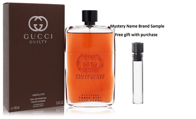 Gucci Guilty Absolute by Gucci Eau De Parfum Spray 5 oz And a Mystery Name brand sample vile