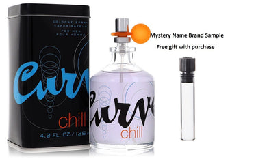 Curve Chill by Liz Claiborne Cologne Spray 4.2 oz And a Mystery Name brand sample vile