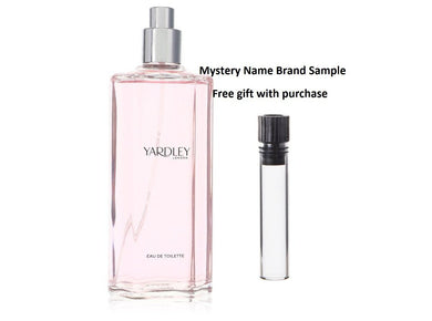 English Rose Yardley by Yardley London Eau De Toilette Spray (Tester) 4.2 oz And a Mystery Name brand sample vile