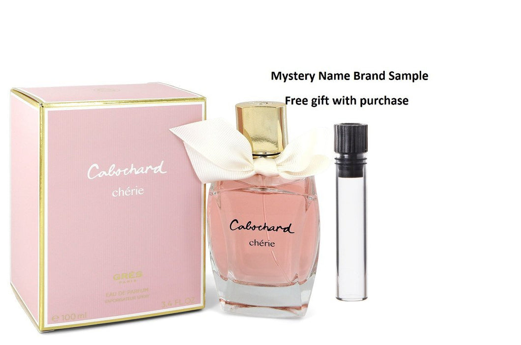 Cabochard Cherie by Cabochard Eau De Parfum Spray 3.4 oz And a Mystery Name brand sample vile