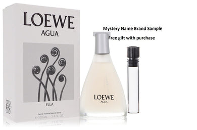 Agua De Loewe Ella by Loewe Eau De Toilette Spray 3.4 oz And a Mystery Name brand sample vile
