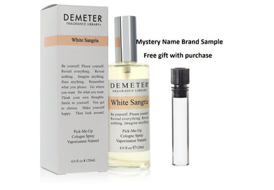 Demeter White Sangria by Demeter Cologne Spray (Unisex) 4 oz And a Mystery Name brand sample vile