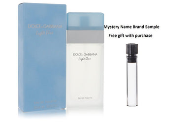Light Blue by Dolce & Gabbana Eau De Toilette Spray 1.7 oz And a Mystery Name brand sample vile