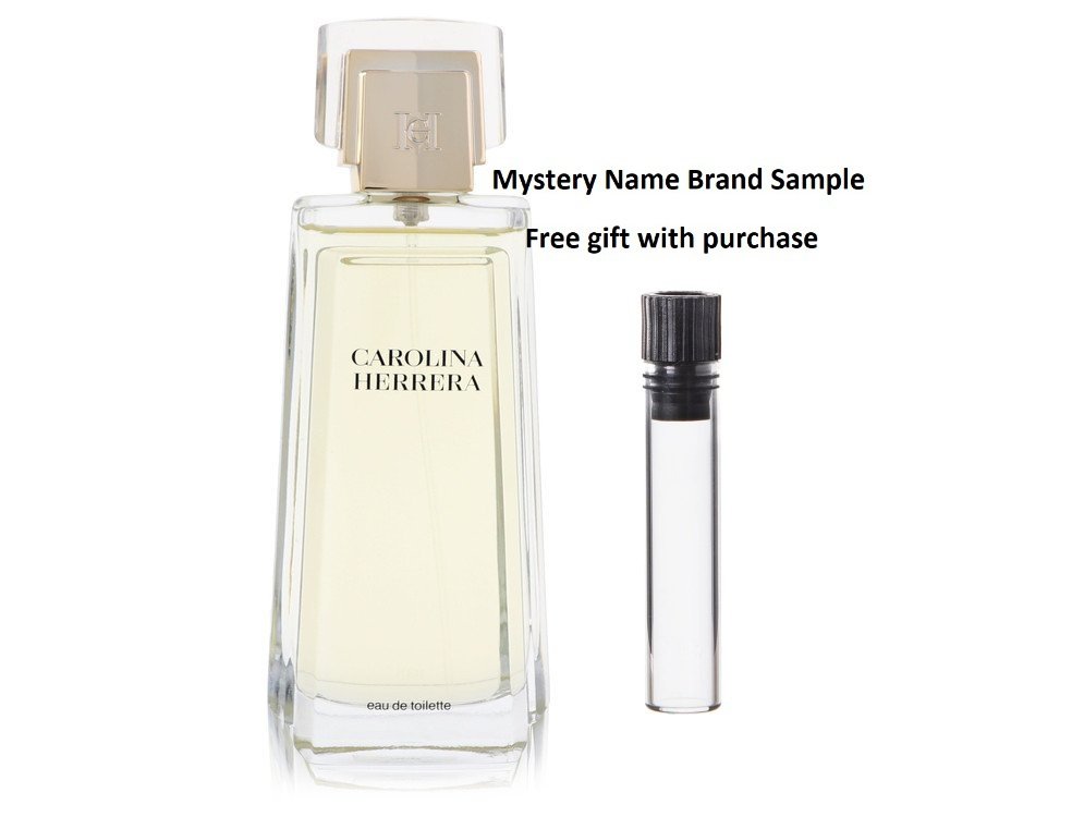 CAROLINA HERRERA by Carolina Herrera Eau De Toilette Spray (Tester) 3.4 oz And a Mystery Name brand sample vile
