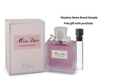 Miss Dior Blooming Bouquet by Christian Dior Eau De Toilette Spray 5 oz And a Mystery Name brand sample vile