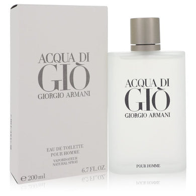 Acqua Di Gio by Giorgio Armani Eau De Toilette Spray 6.7 oz For Men