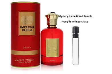 Riiffs Imperial Rouge by Riiffs Eau De Parfum Spray 3.4 oz And a Mystery Name brand sample vile