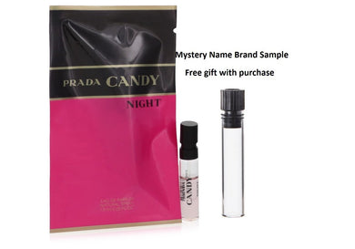 Prada Candy Night by Prada Vial (sample) .05 oz And a Mystery Name brand sample vile