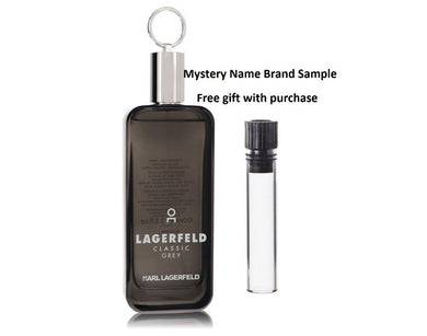 Lagerfeld Classic Grey by Karl Lagerfeld Eau De Toilette Spray (Tester) 3.3 oz And a Mystery Name brand sample vile